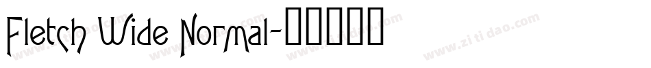 Fletch Wide Normal字体转换